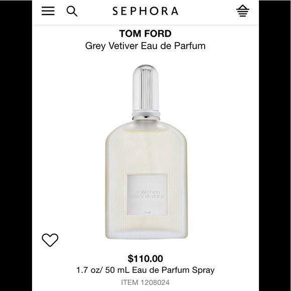 tom ford grey vetiver sephora